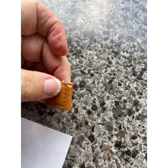 Colorful Woven Belt With Leather LOOK Accents‎ - 32.75 OVERALL  Inches - Picture 7 of 9